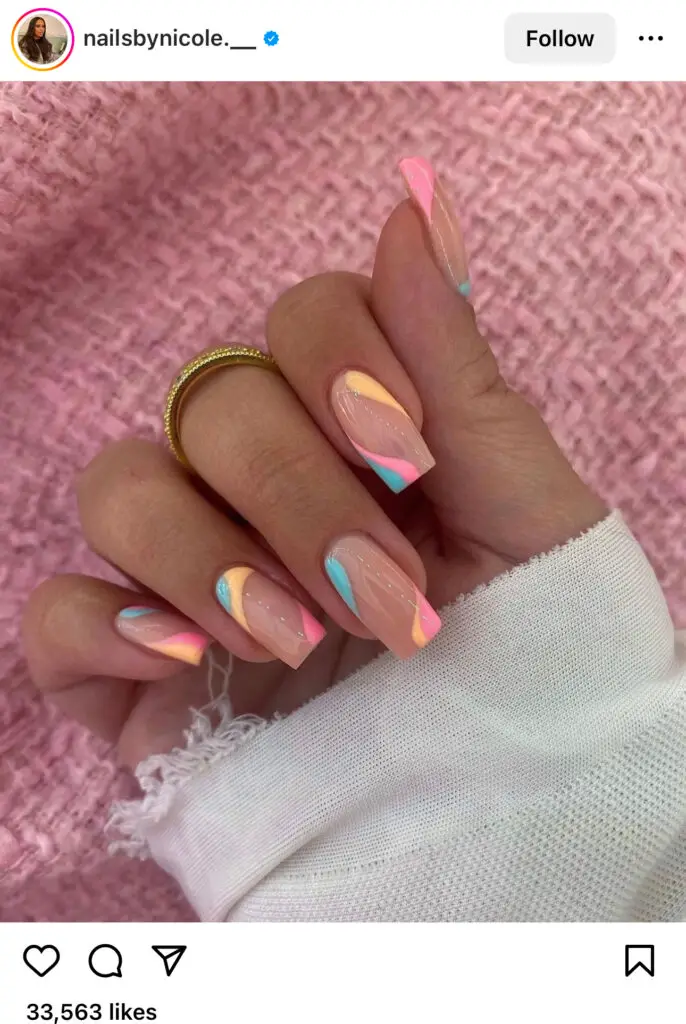 Colorful Summer Nails 