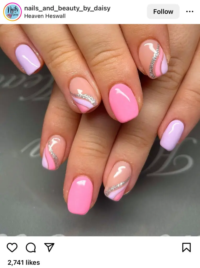 Pink Summer Nails