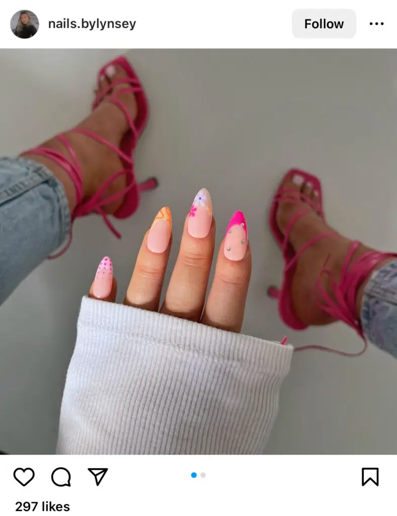 Colorful Design Summer Nails