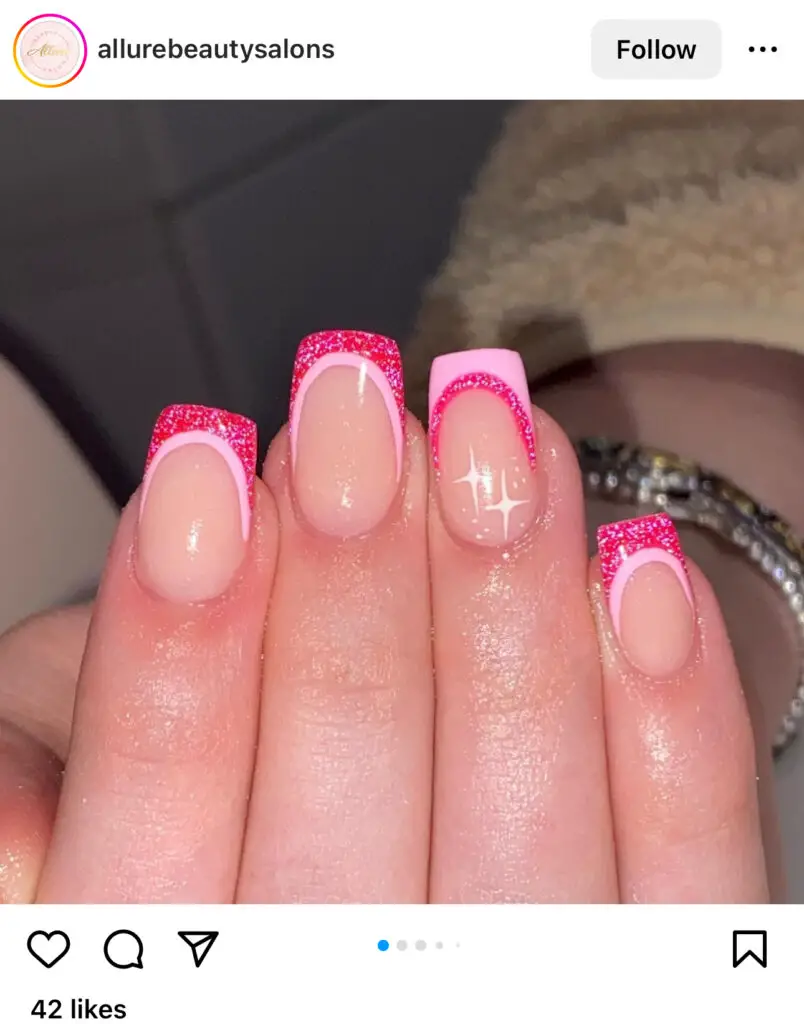 Pink Summer Nails