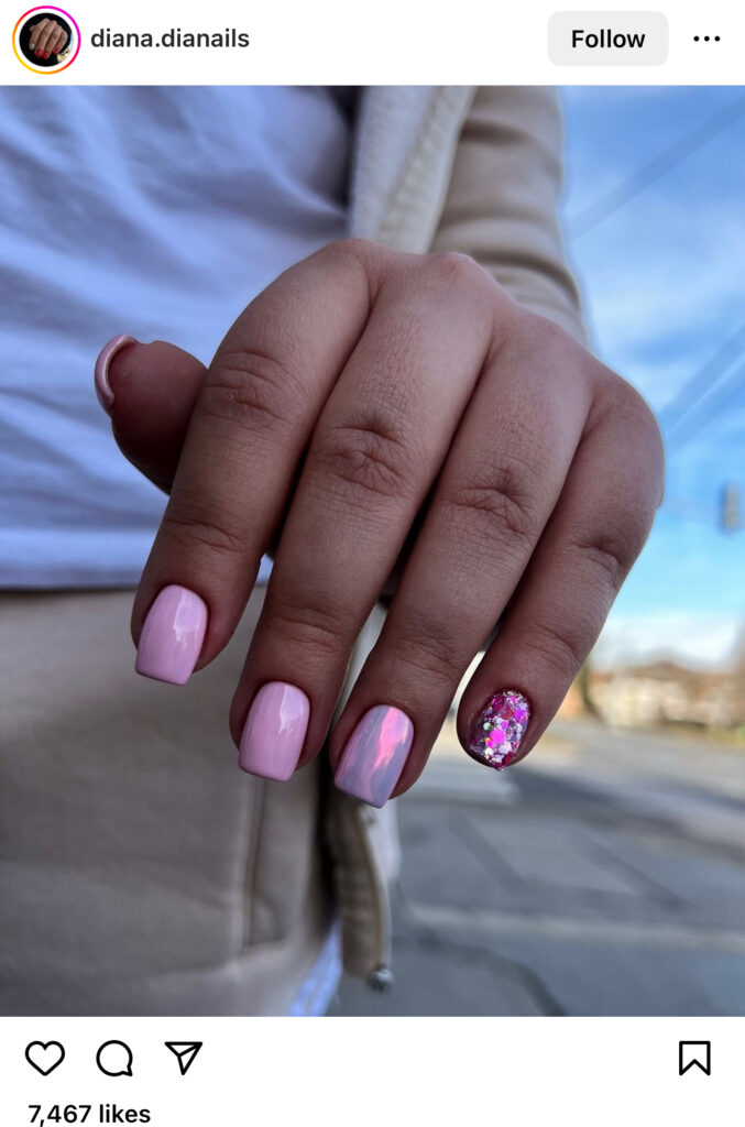 Natural Pink Summer Nails