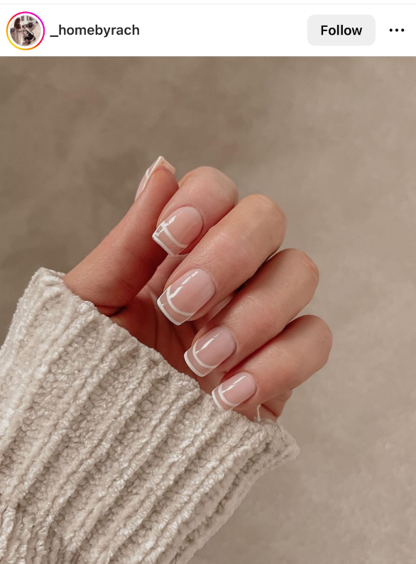 French White Summer Nails