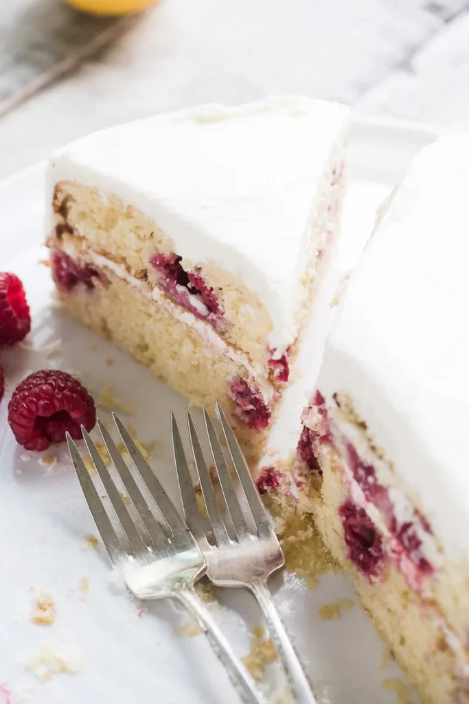 Raspberry Cake With Lemon Buttercream