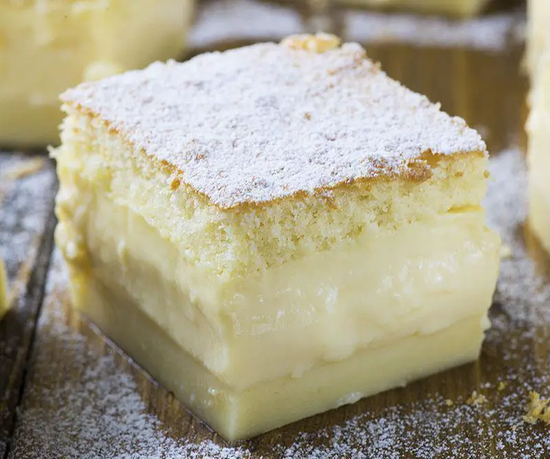 Vanilla Magic Custard Cake 