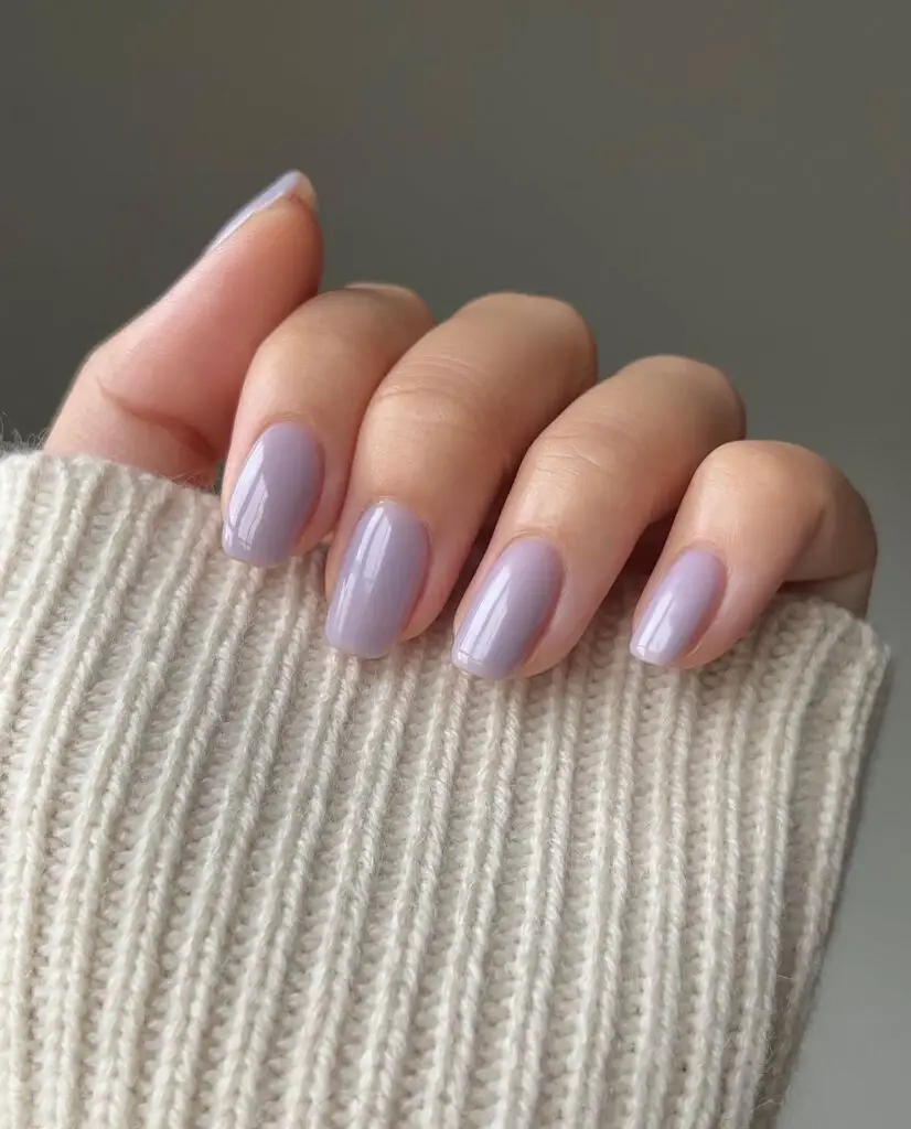 Simple Purple Summer Nails