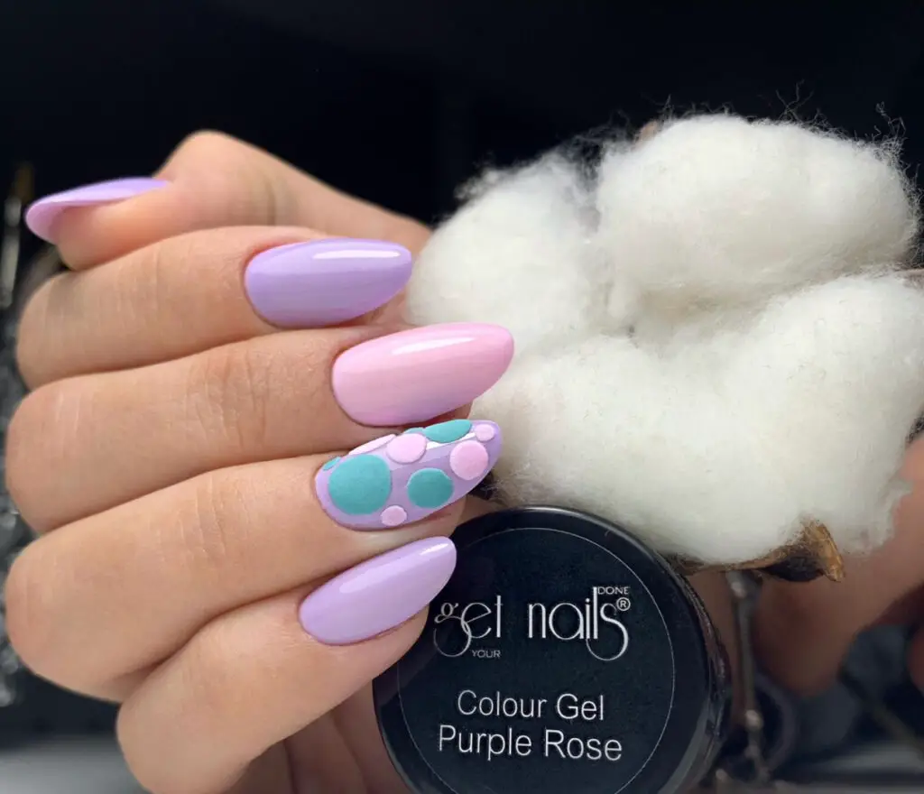 Purple Simple Summer Nail Design