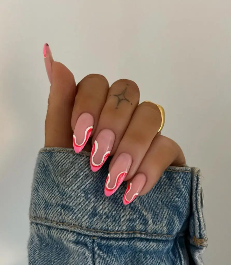 Red Nail Design For Summer