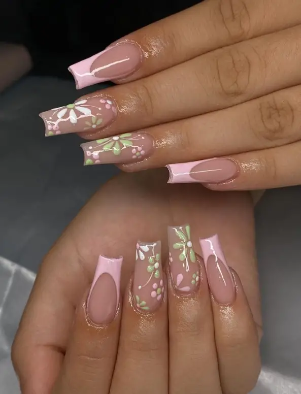 Baby Pink Nails Inspo For Summer