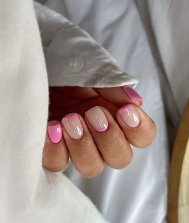 Pink Cute Short Nails For Summer