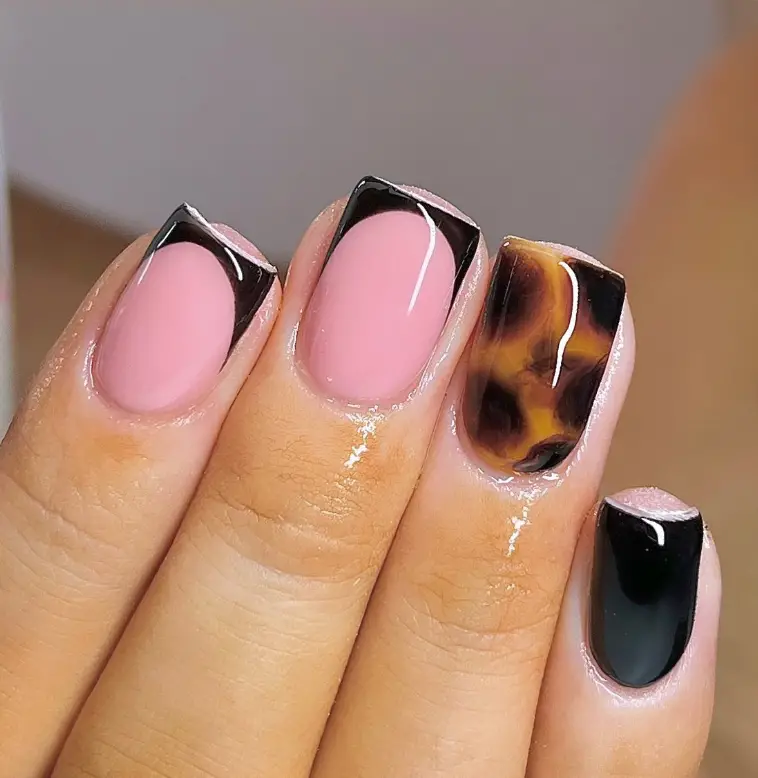 Black Nail Design For Summer 