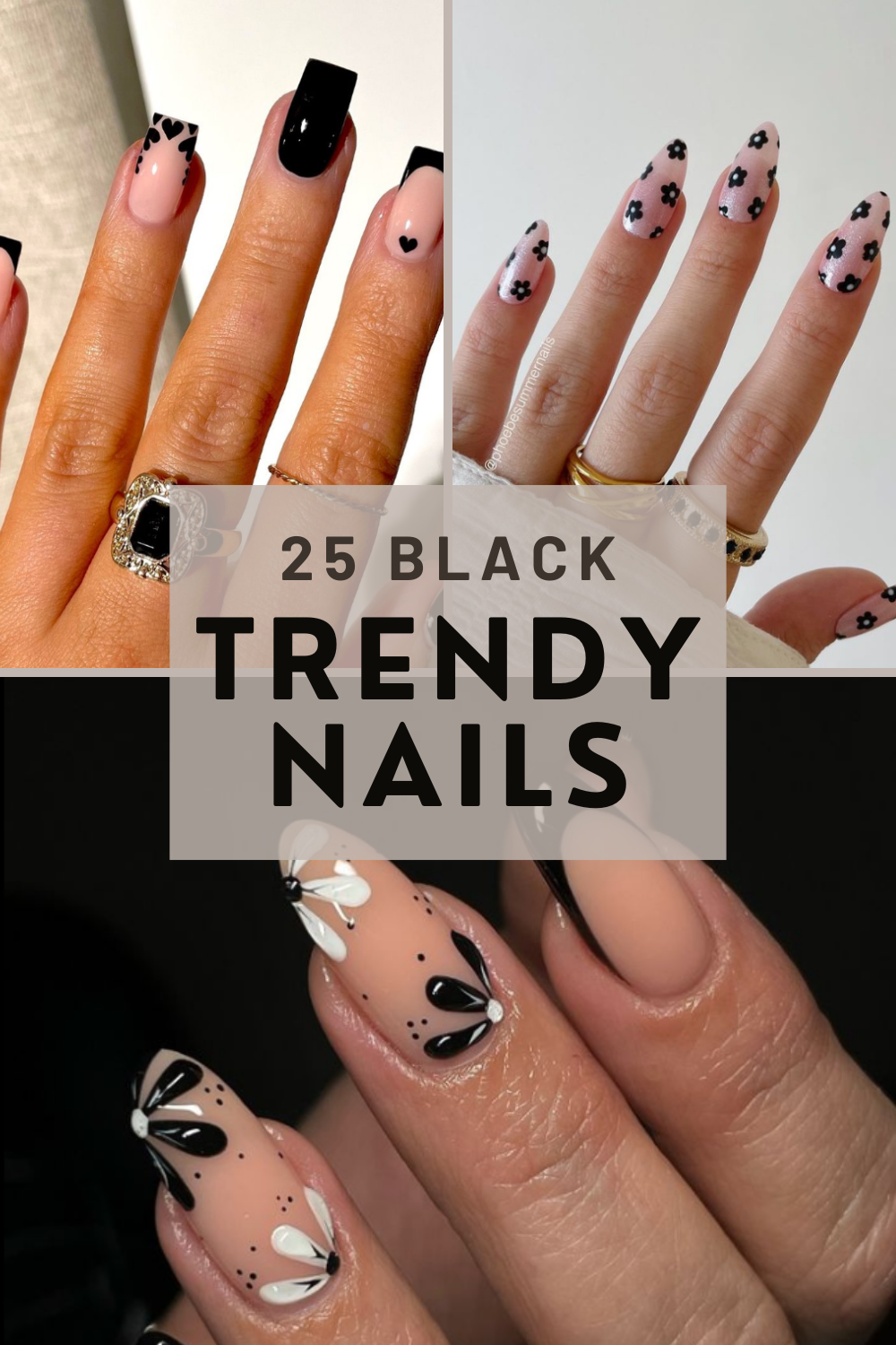 25 Black Nails For Summer