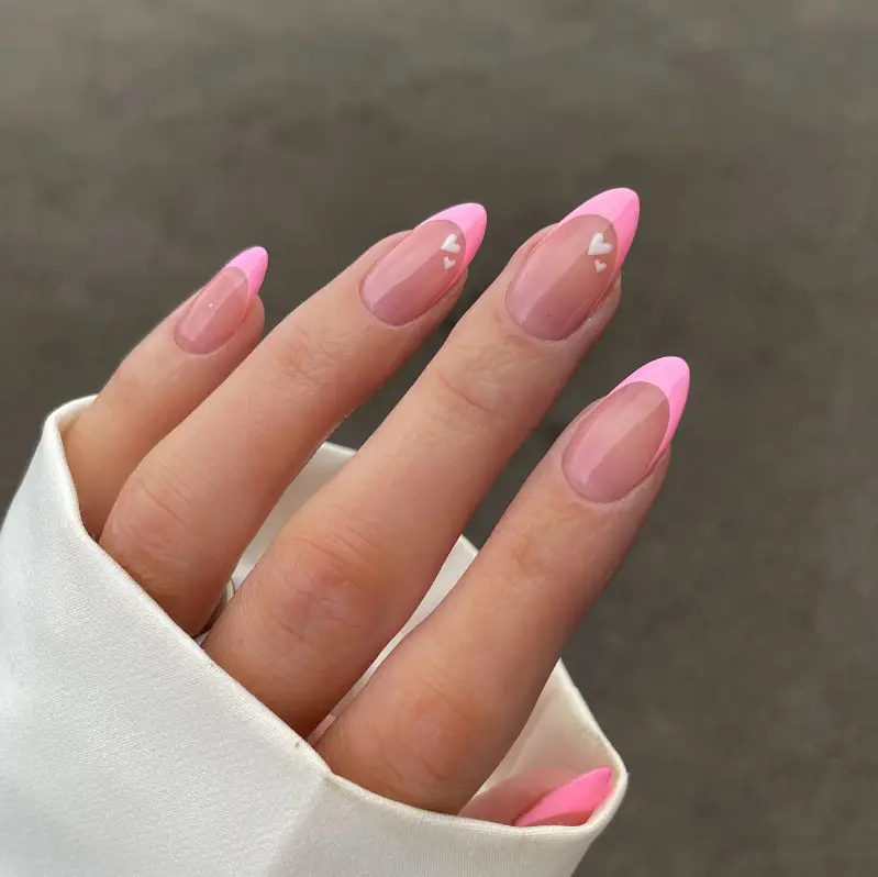 Pink Pastel Summer Nails