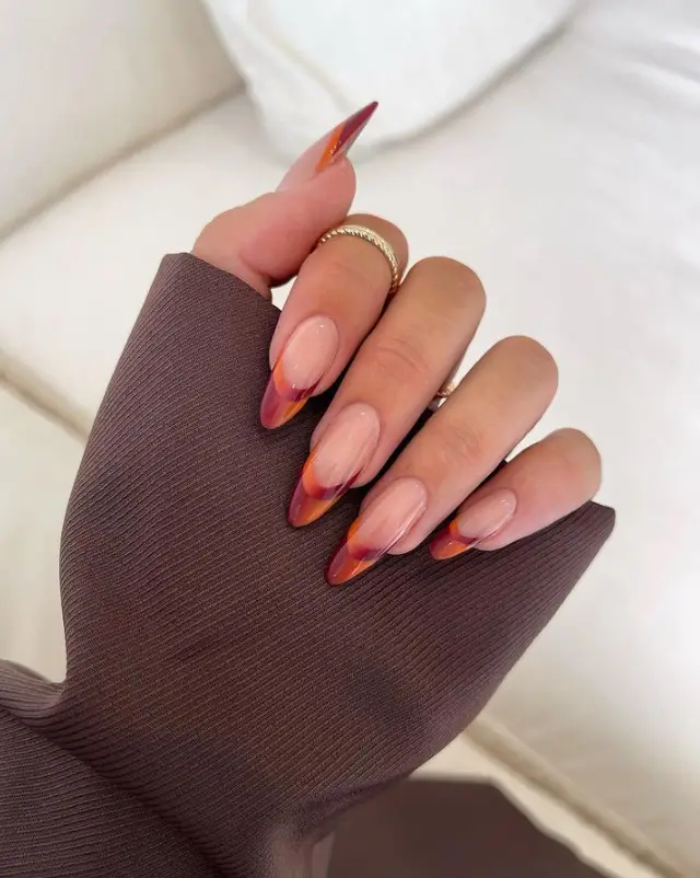 Colorful Fall Nail Inspo 