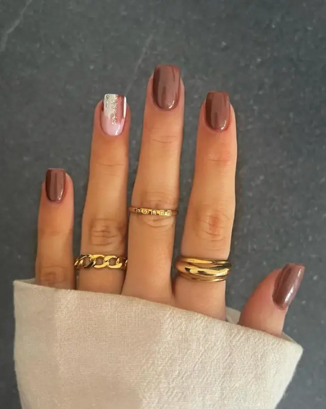 Brown Fall Nail Inspo 