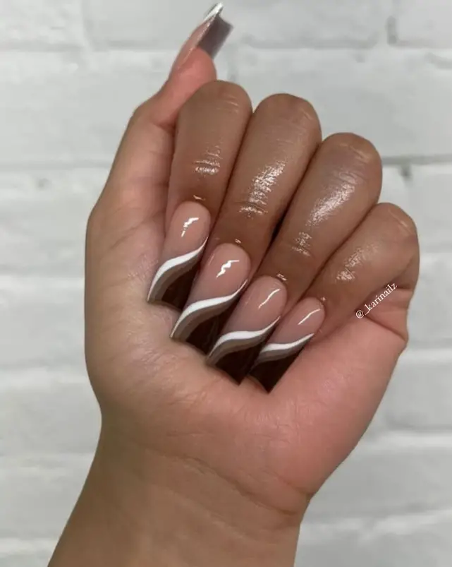 Brown Fall Nail Inspo