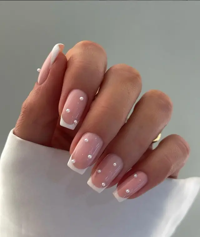 White Classy French Nail Inspo