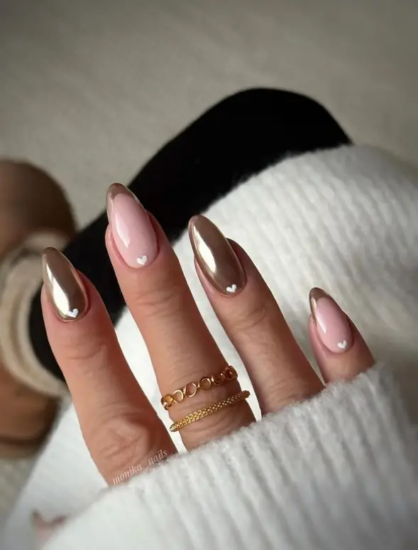 Gold Classy Nail Inspo