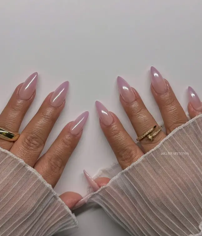 Baby Purple Classy Nail Inspo