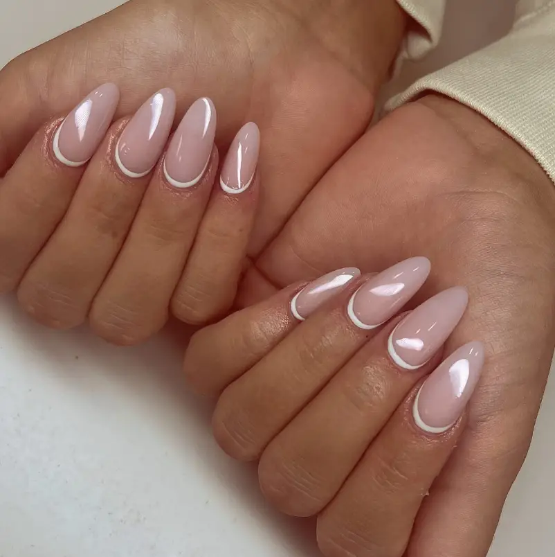 White Classy Nail Inspo