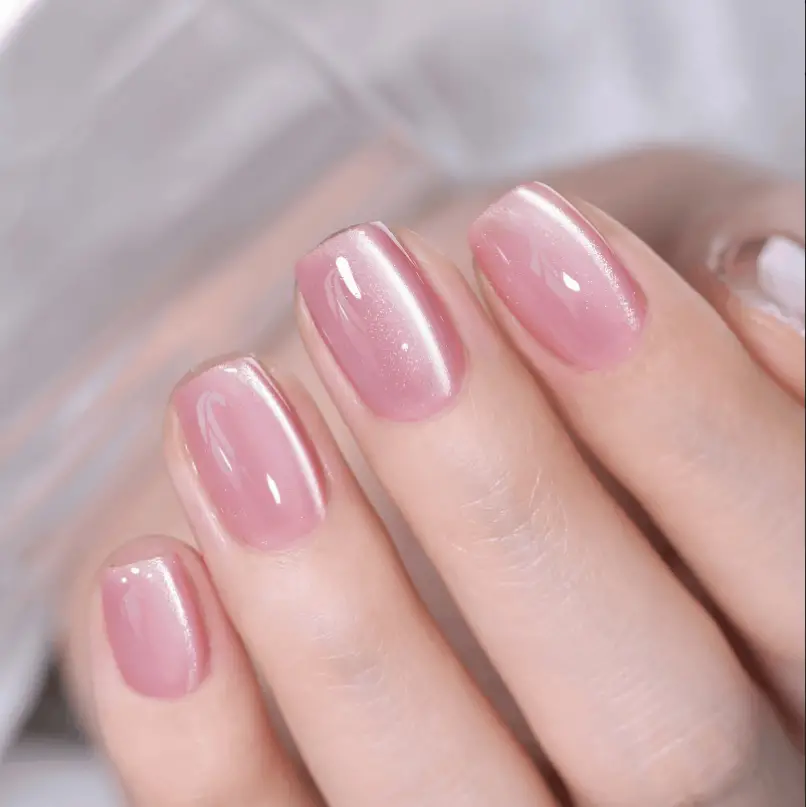 Baby Pink Short Nail Inspo