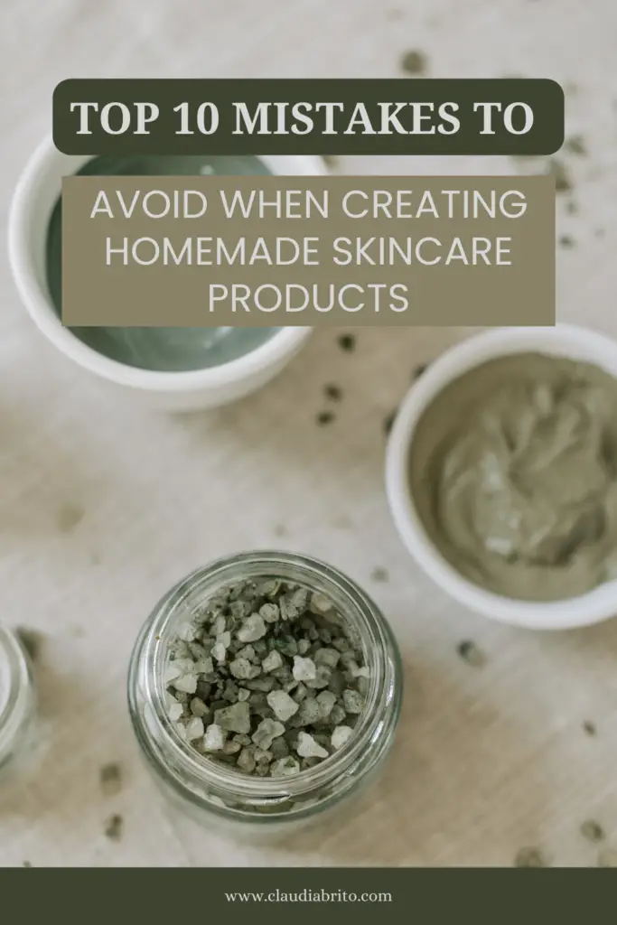 Top 10 Mistakes to Avoid When Creating Homemade Skincare Products